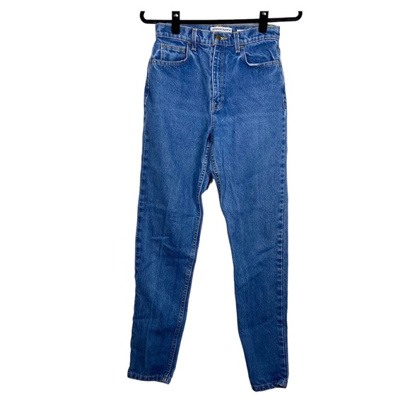 American Apparel Jeans The High Waist Tapered Straight Leg - Picture 1 of 12